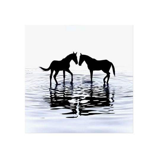 Nuzzle in Shallow Water - Tide & Light Series Giclée Unframed Art Print