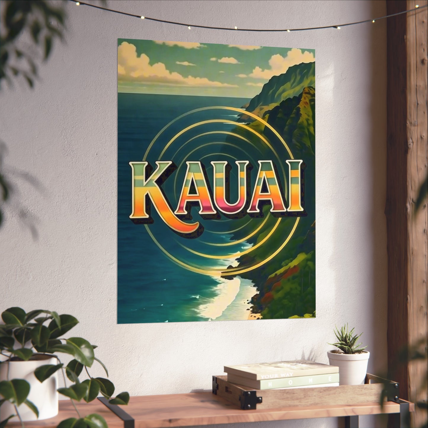 Kauai Hawaii Vintage Retro Giclée Print Art Series Poster