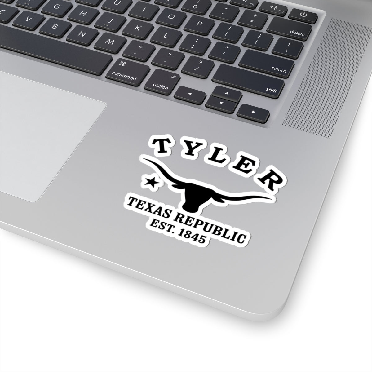 Tyler Texas Vintage Retro Vinyl Sticker - Black Logo