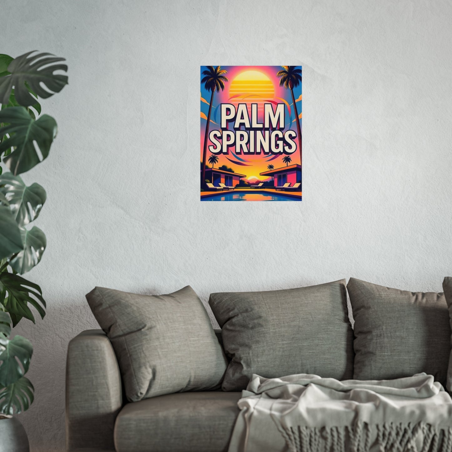 Palm Springs California Vintage Retro Giclée Print Art Series Poster