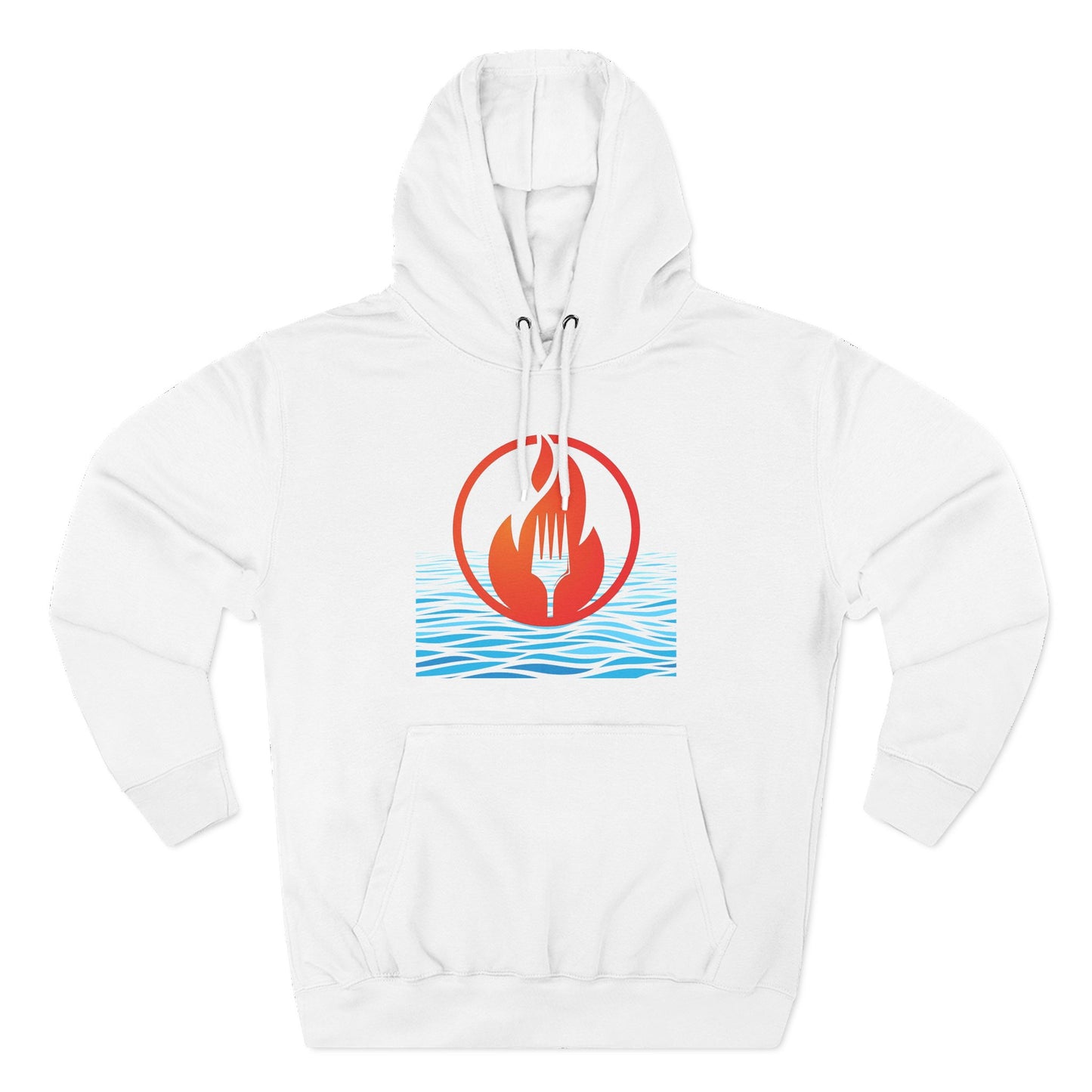 Eat Fire Spring Unisex Heavy Cotton Hoodie - Image Logo