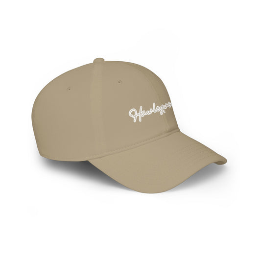Hawleywood Vintage Retro Cotton Cap — White Logo