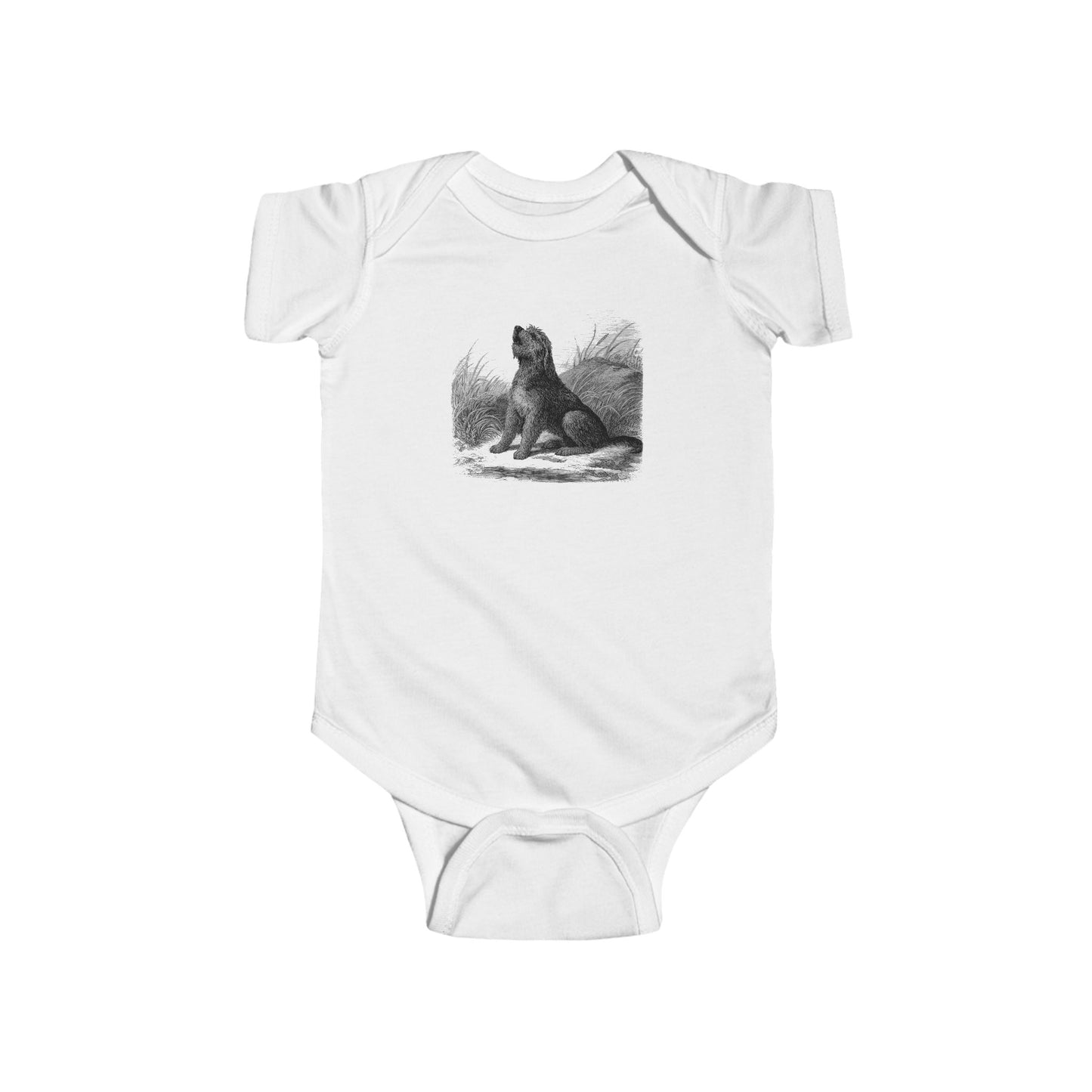 Otterhound Vintage Retro Cotton Jersey Baby Bodysuit - Howling For Fun