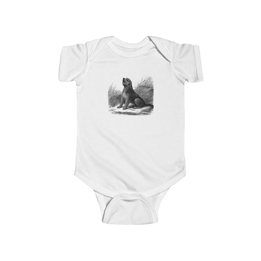 Otterhound Vintage Retro Cotton Jersey Baby Bodysuit - Howling For Fun