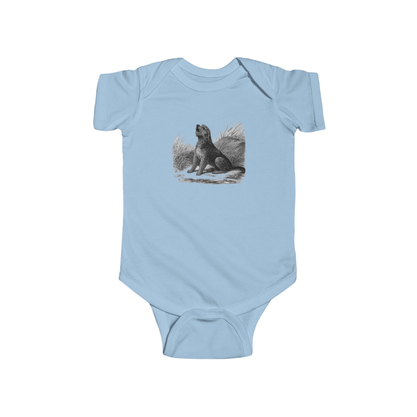Otterhound Vintage Retro Cotton Jersey Baby Bodysuit - Howling For Fun