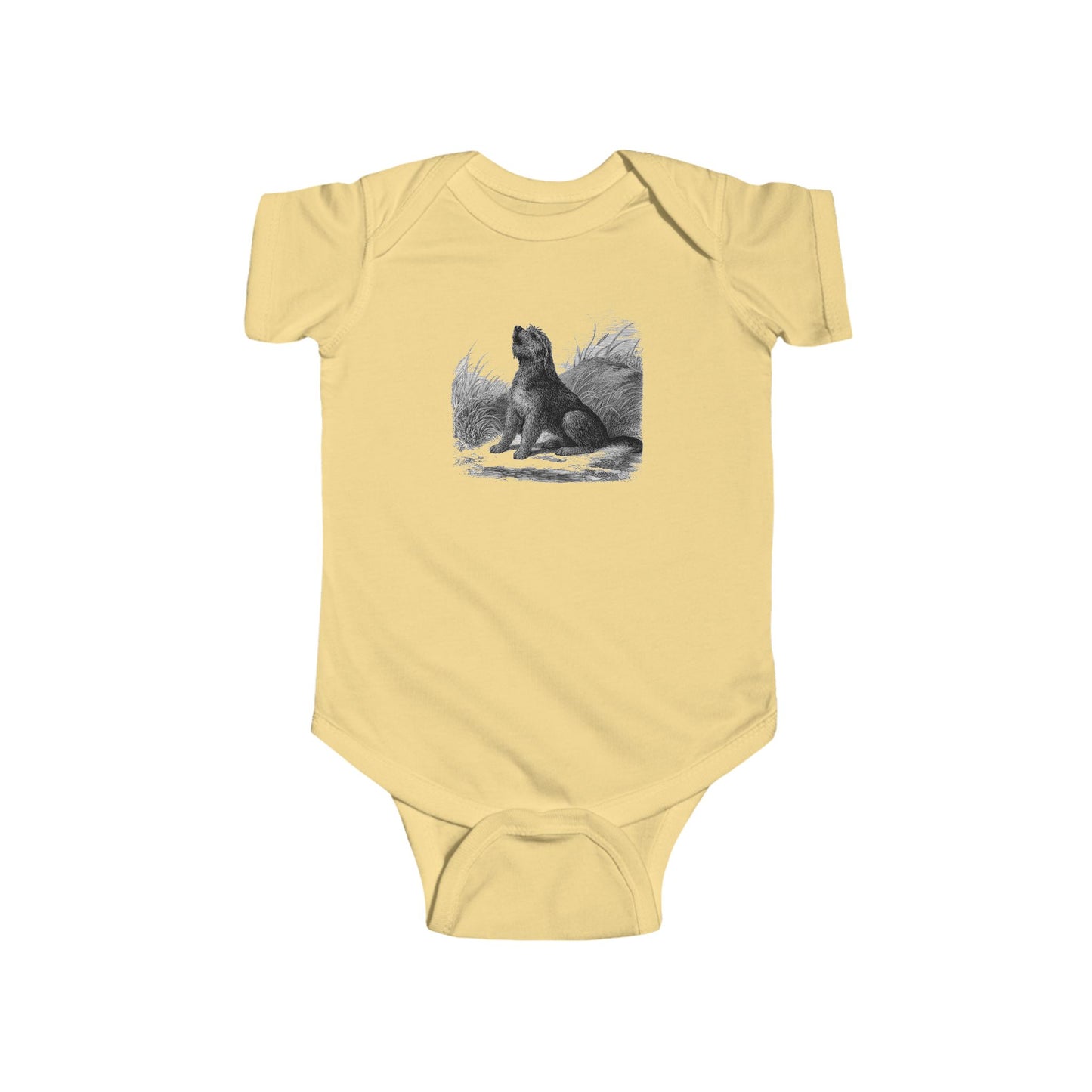 Otterhound Vintage Retro Cotton Jersey Baby Bodysuit - Howling For Fun