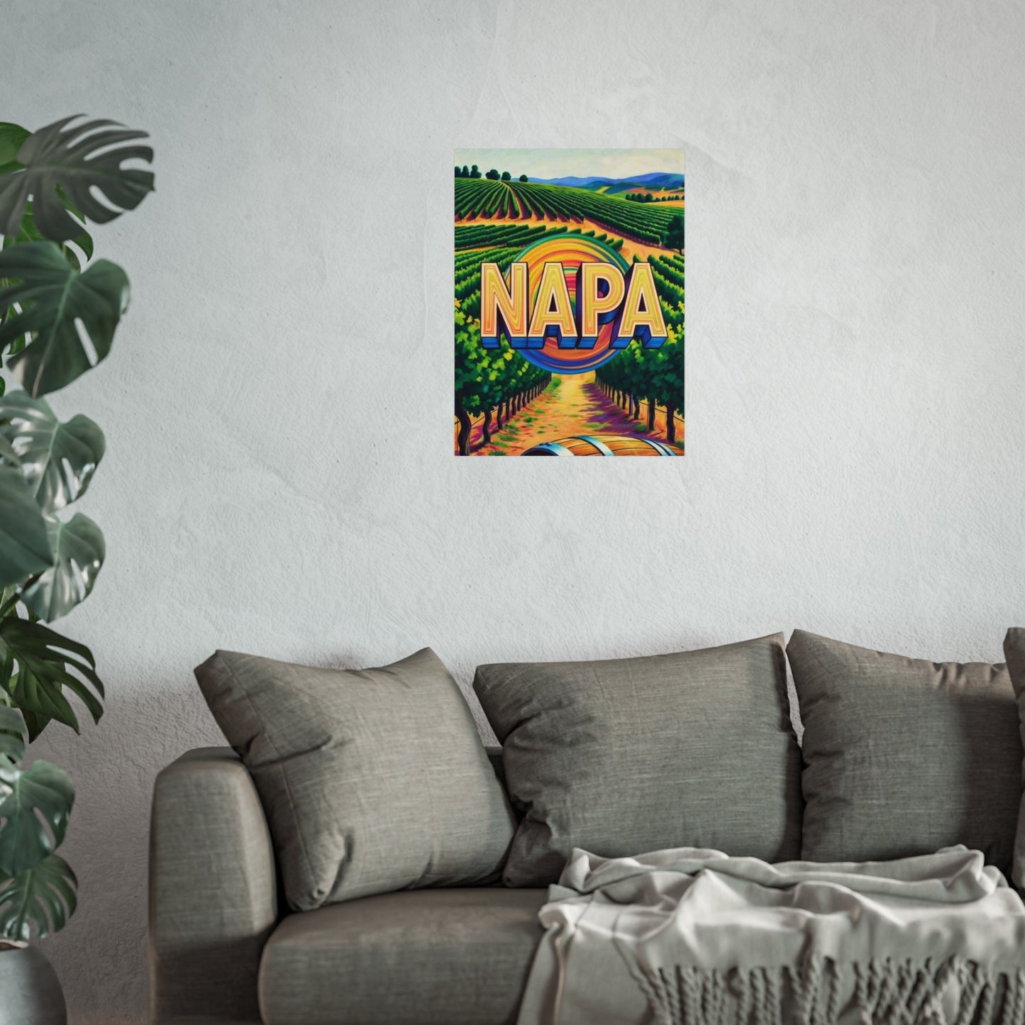Napa California Vintage Retro Giclée Print Art Series Poster