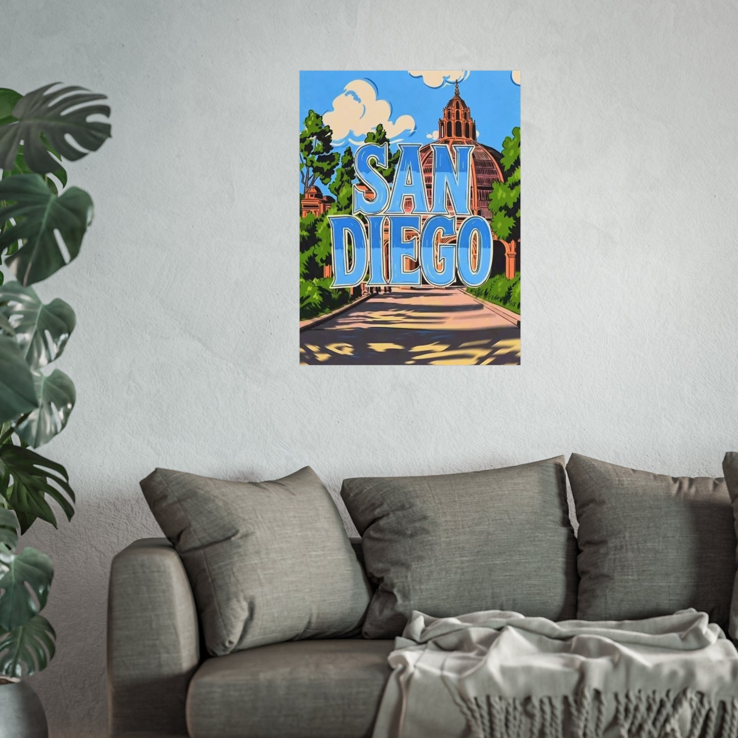 San Diego California Vintage Retro Giclée Print Art Series Poster