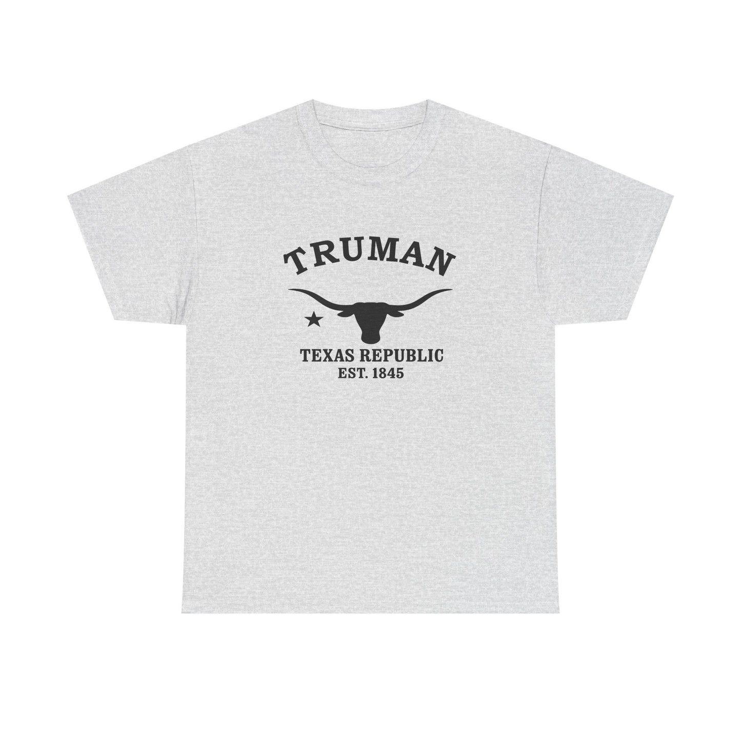 Truman Texas Vintage Retro Unisex Heavy Cotton Tee - Black Logo