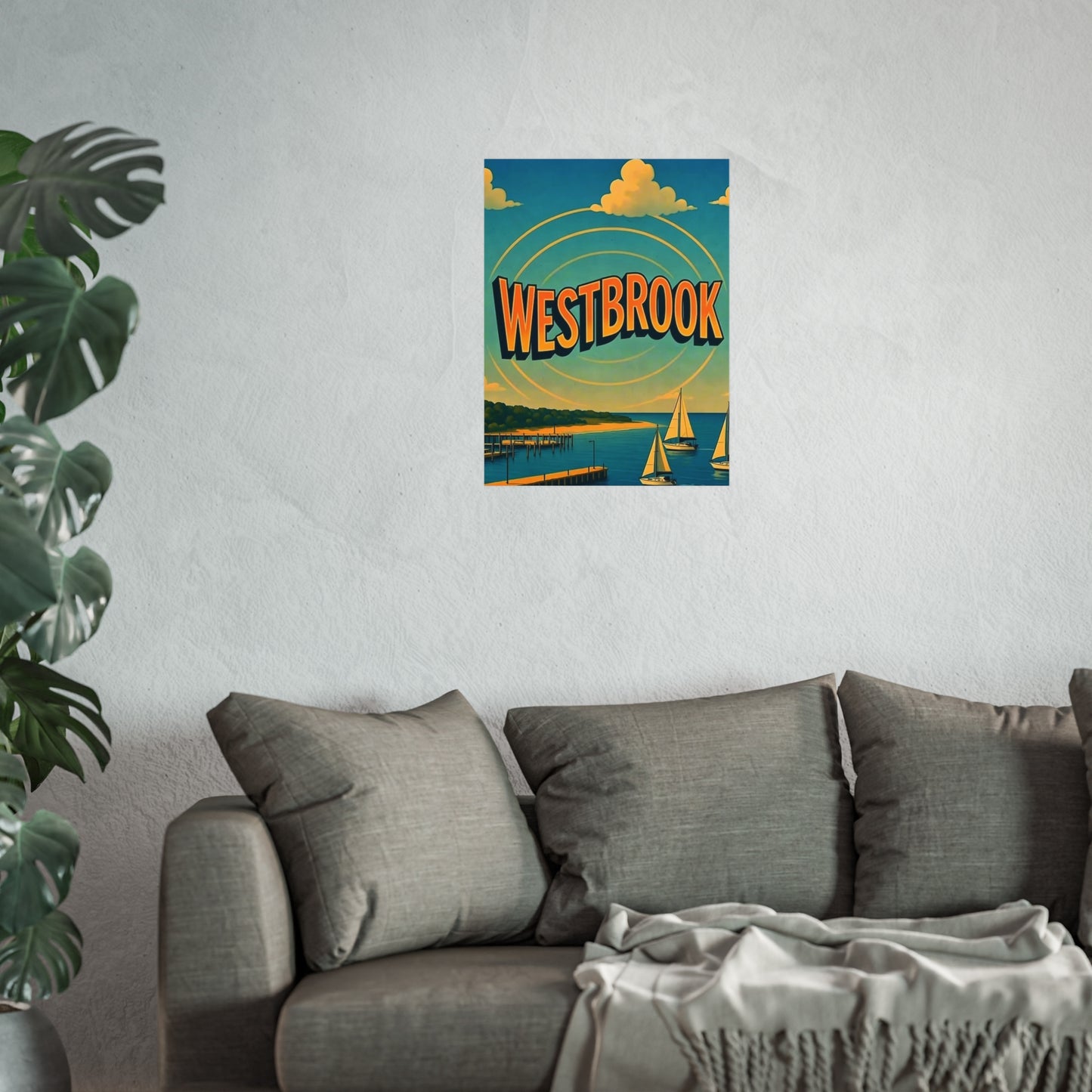 Westbrook Connecticut Vintage Retro Giclée Print Art Series Poster