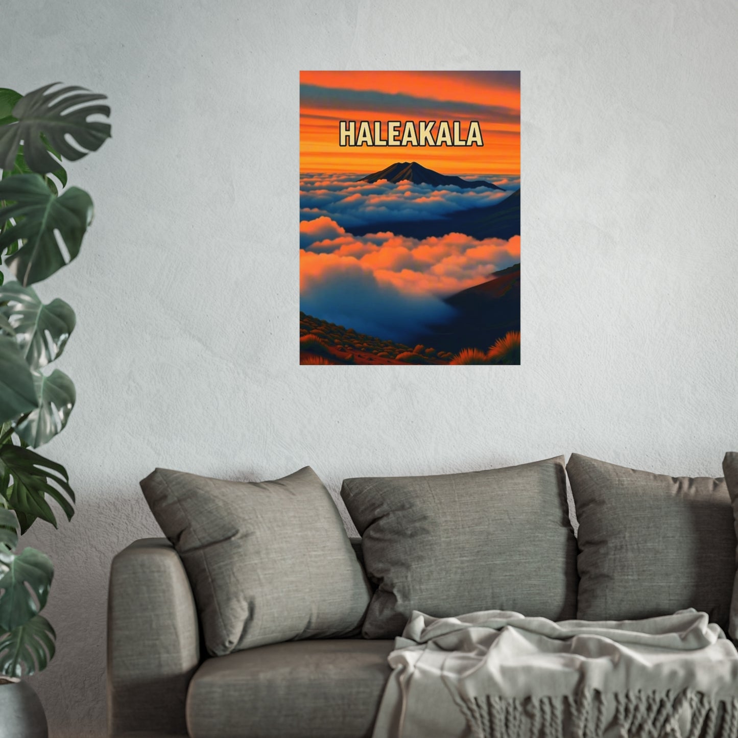 Haleakala Hawaii Vintage Retro Giclée Print Art Series Poster