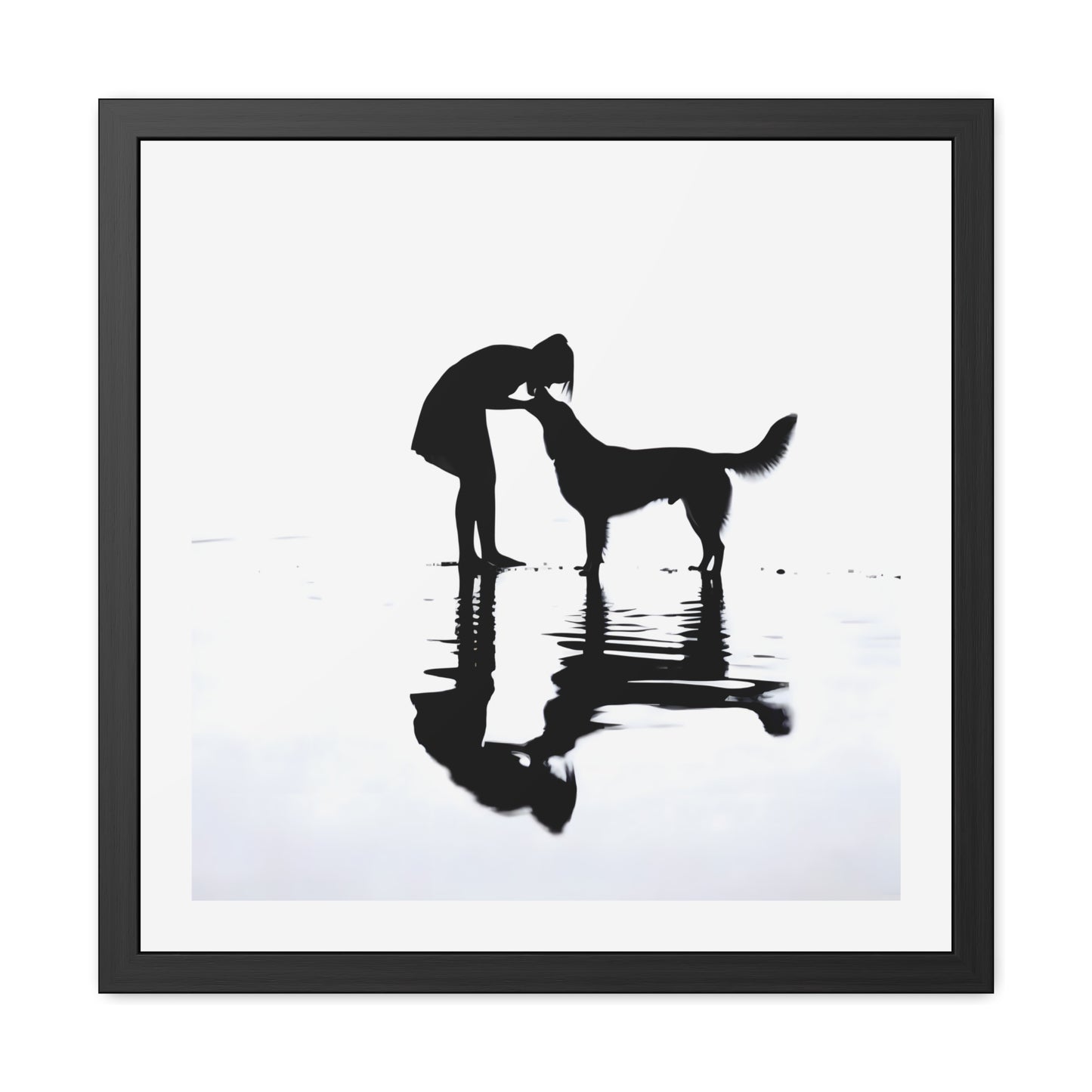 Kiss for the Hound - Tide & Light Series Framed Poster