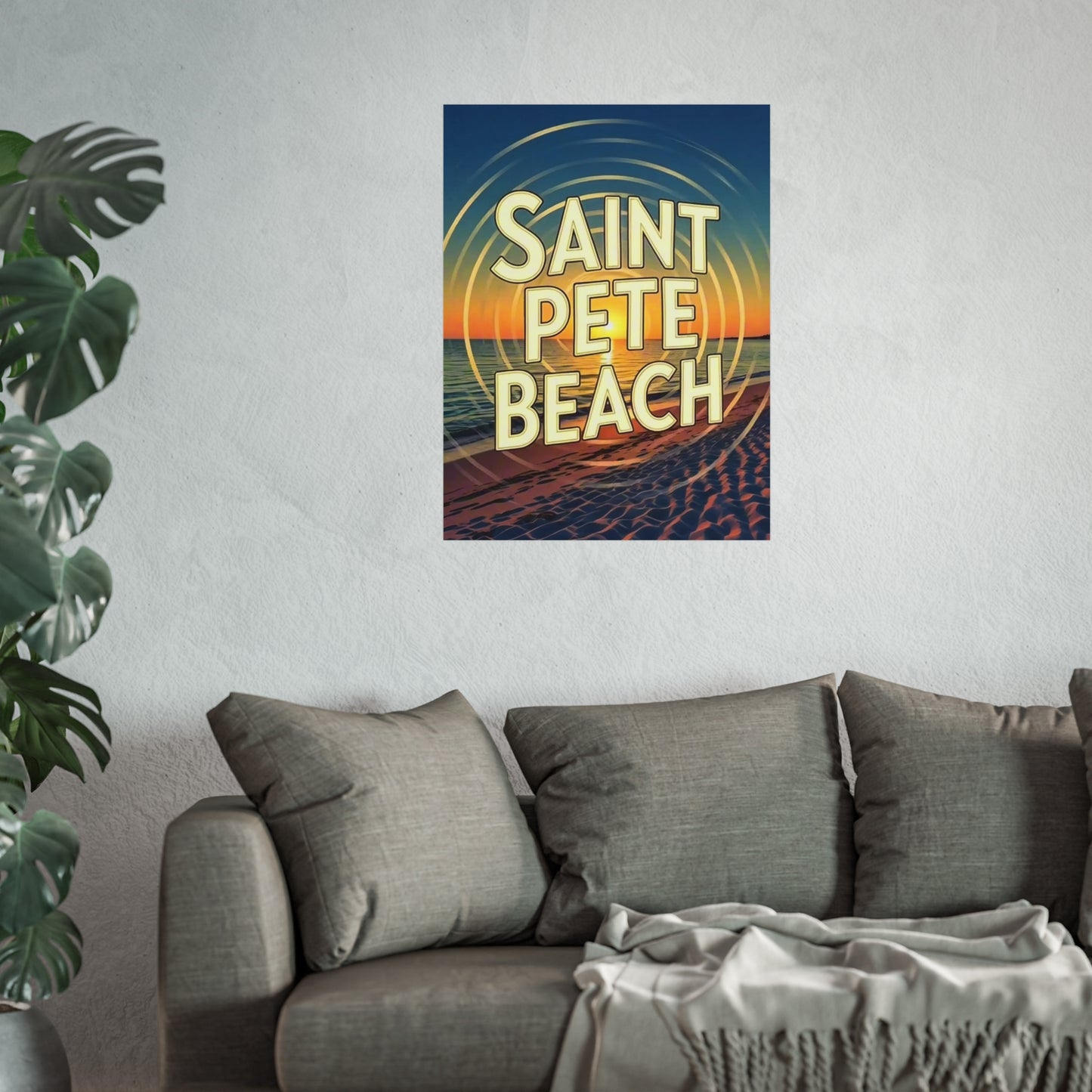St Pete Beach Florida Vintage Retro Giclée Print Art Series Poster