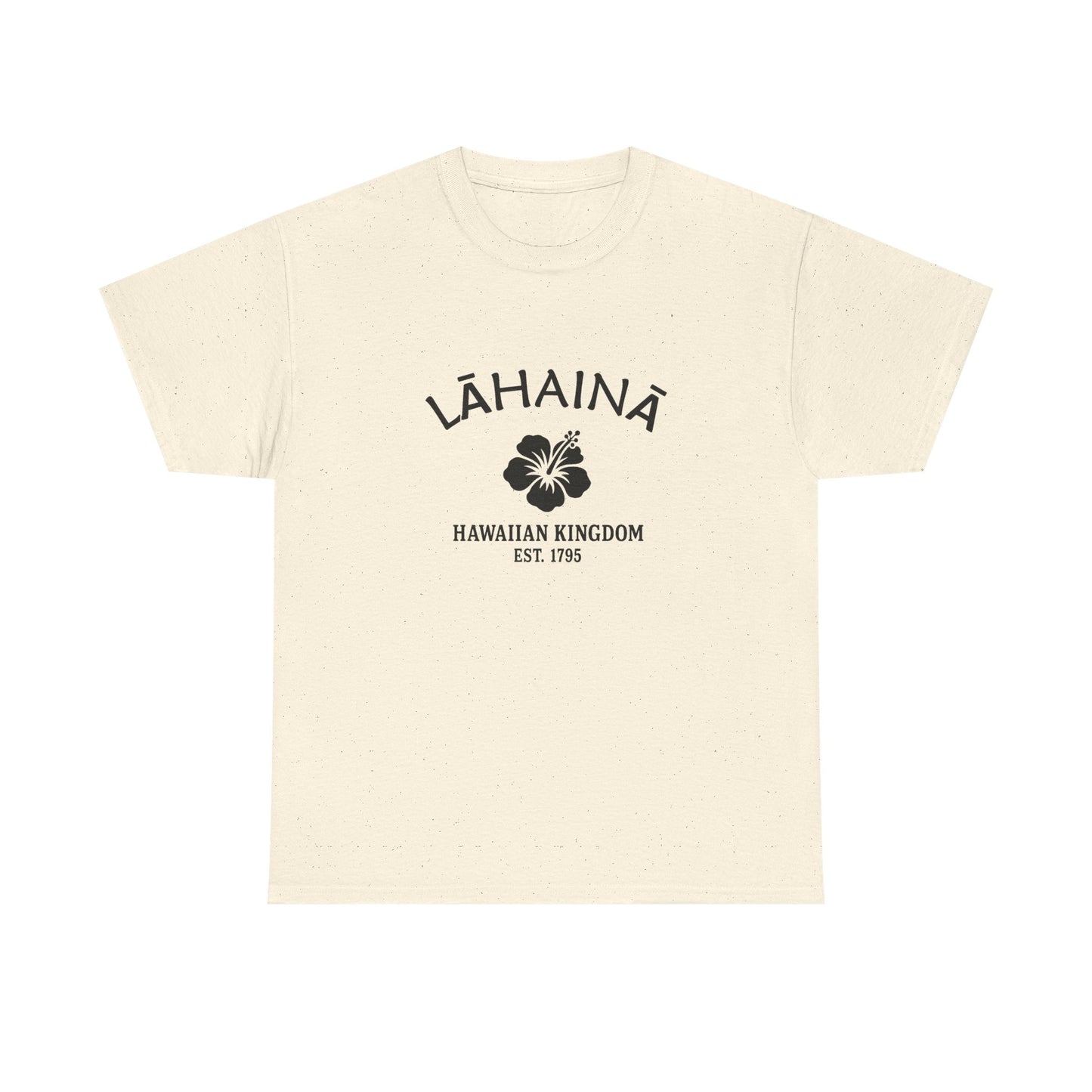 Lahaina Hawaii Vintage Retro Unisex Heavy Cotton Tee - Black Logo