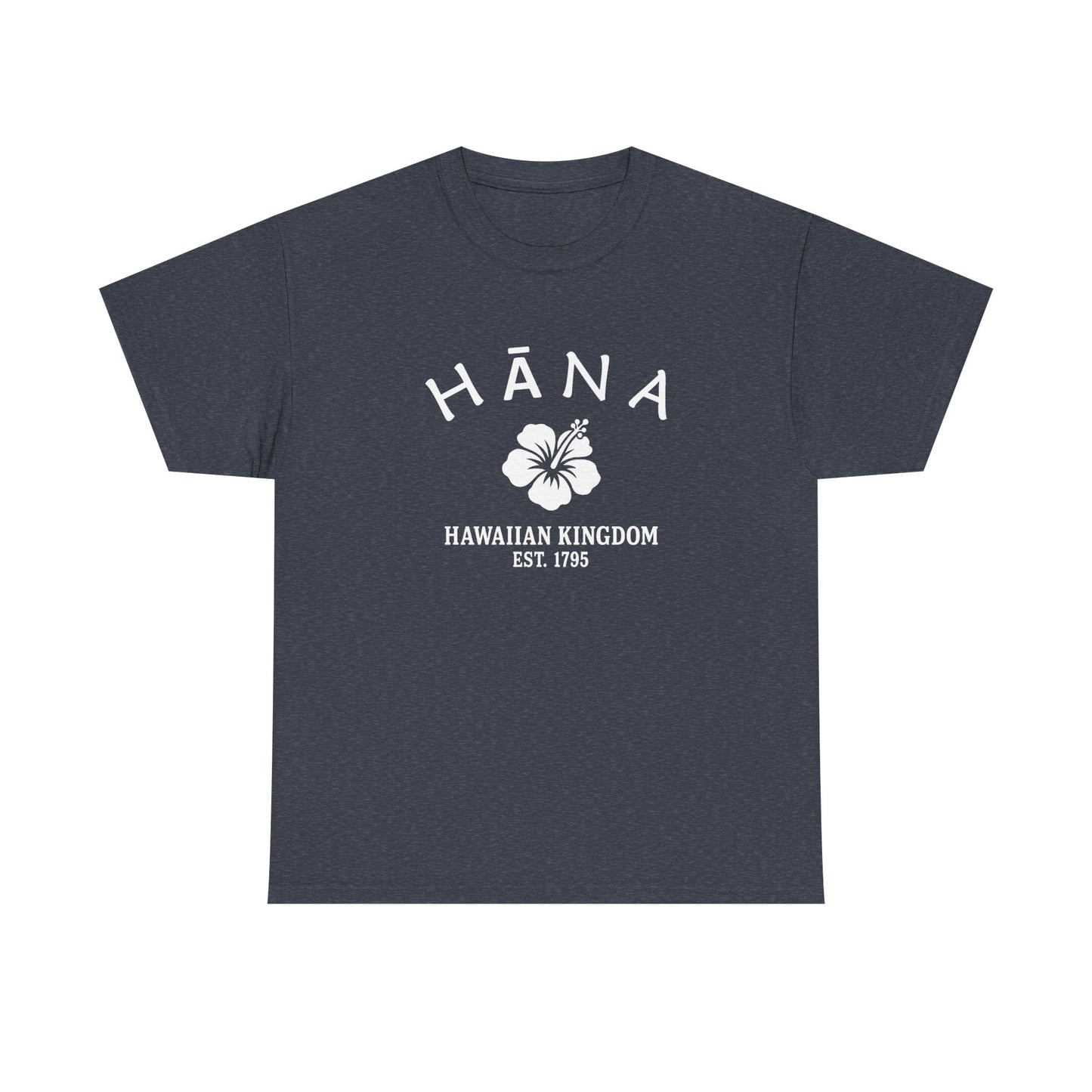 Hana Hawaii Vintage Retro Unisex Heavy Cotton Tee - White Logo