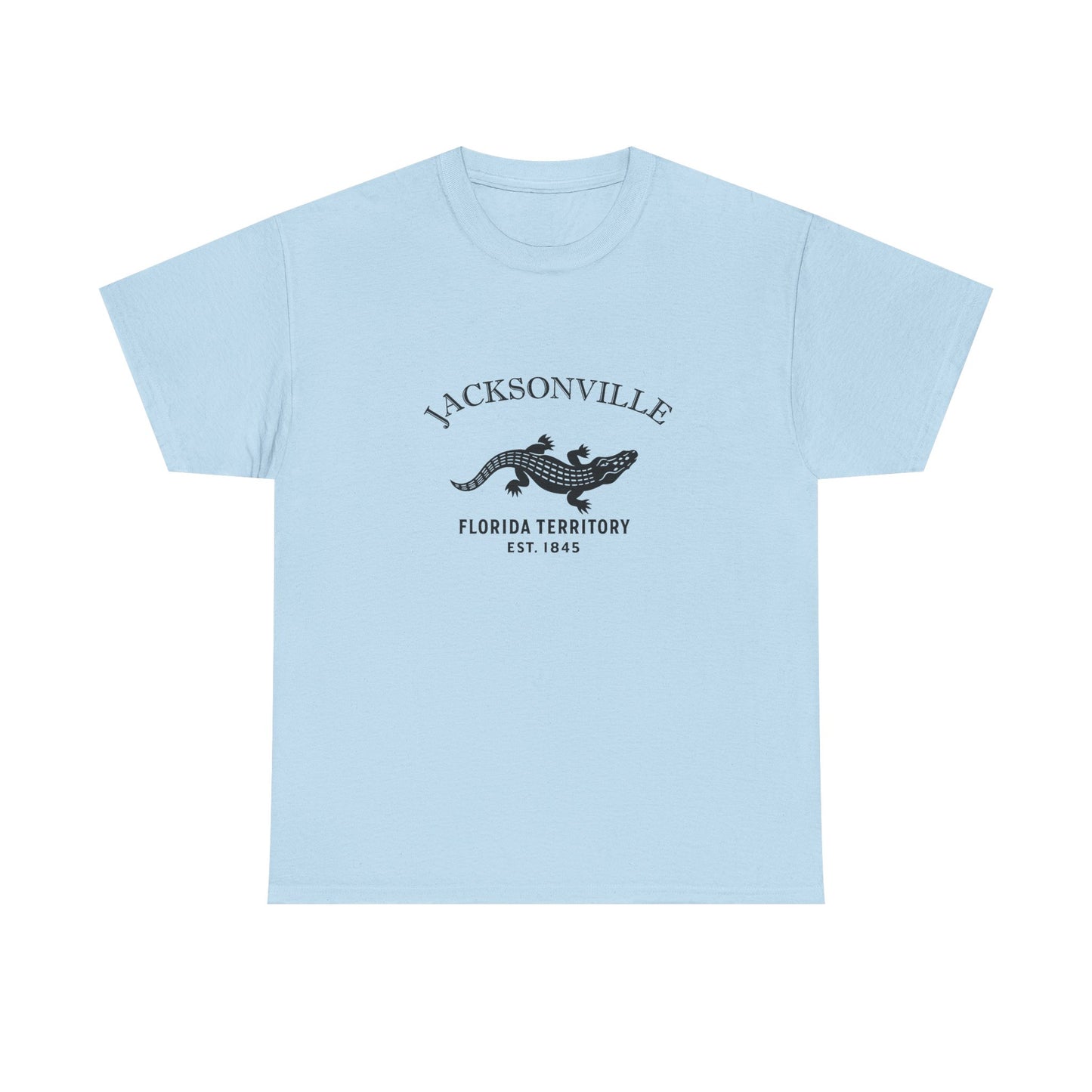 Jacksonville Florida Vintage Retro Unisex Heavy Cotton Tee - Black Logo