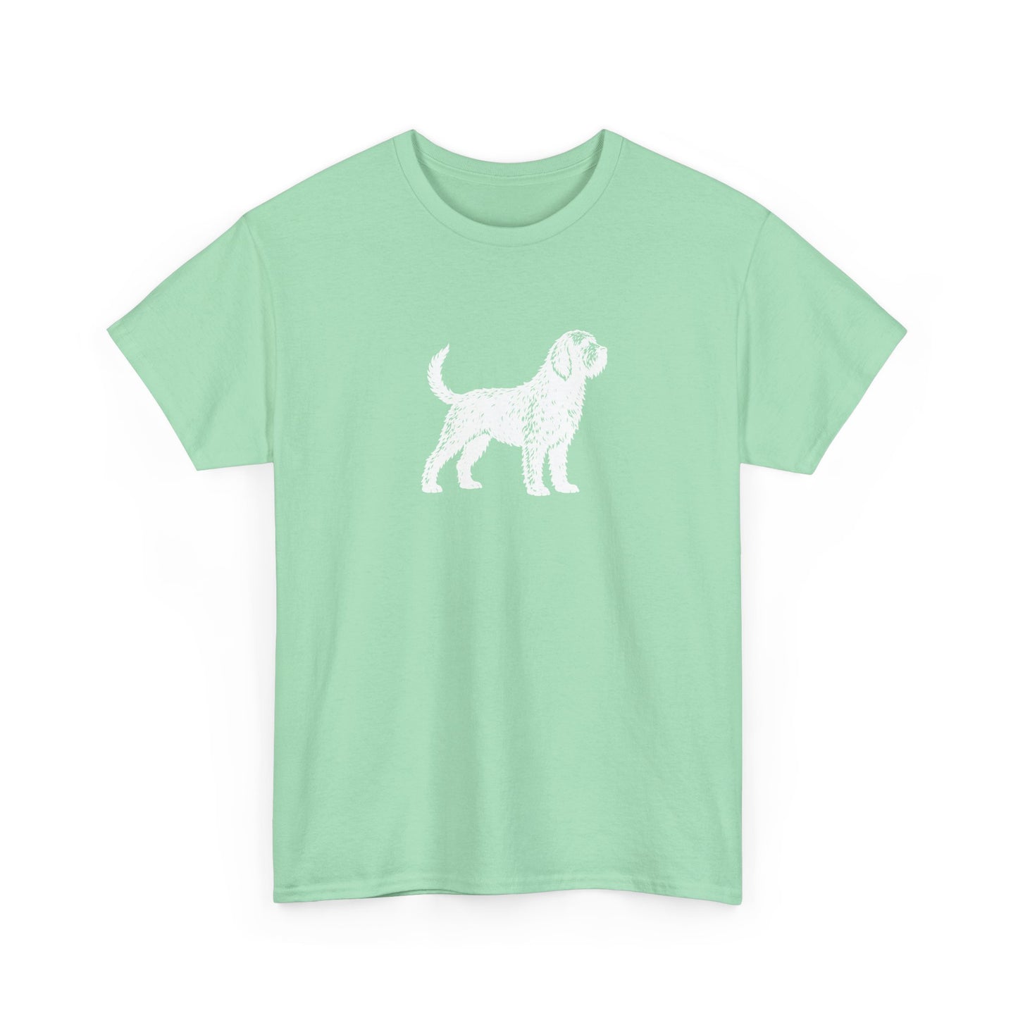 Otterhound Vintage Retro Unisex Heavy Cotton Tee - Standing