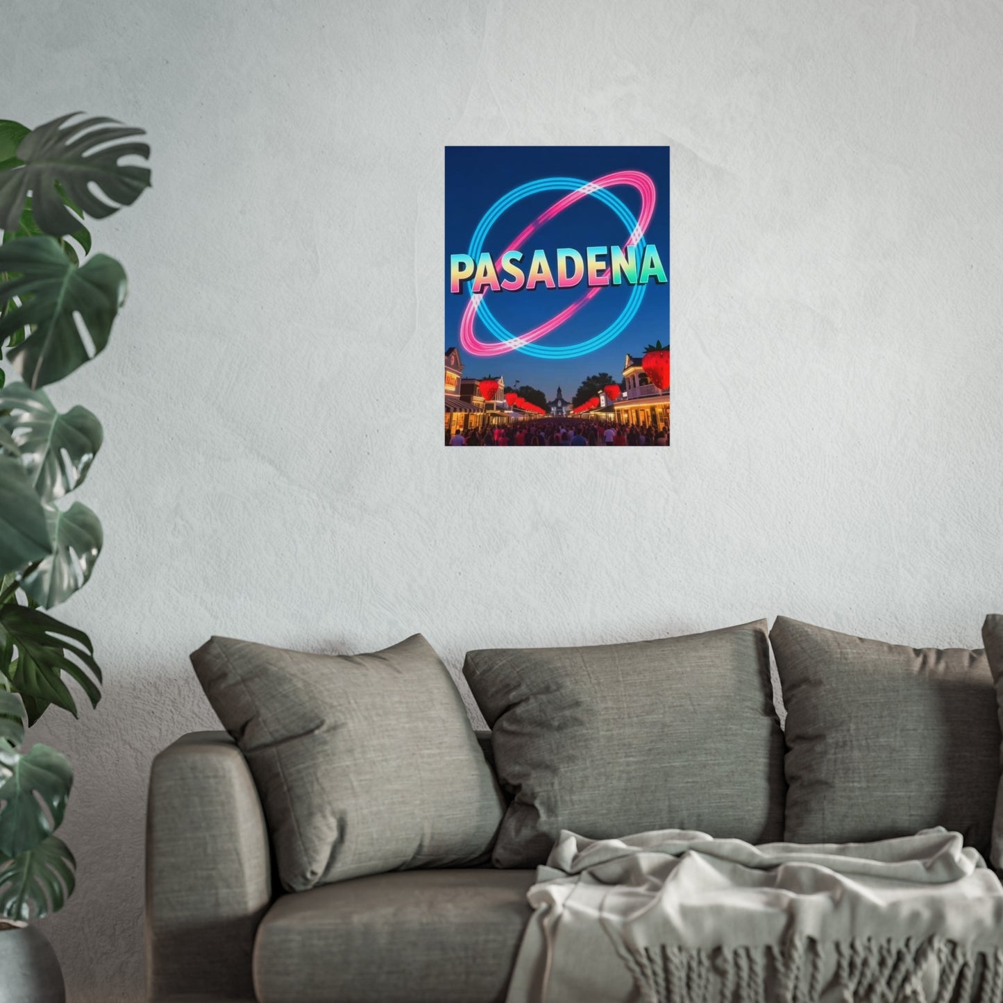 Pasadena Texas Vintage Retro Giclée Print Art Series Poster