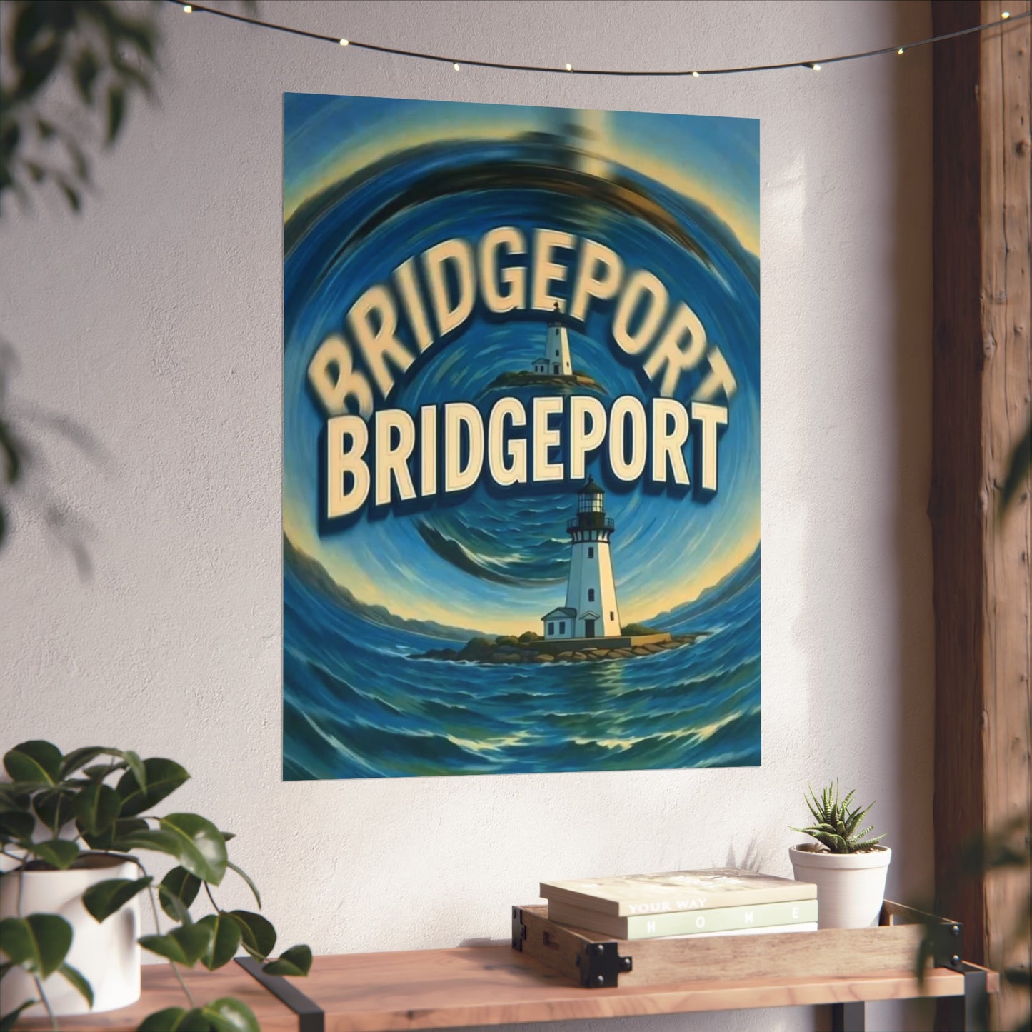 Bridgeport Connecticut Vintage Retro Giclée Print Art Series Poster