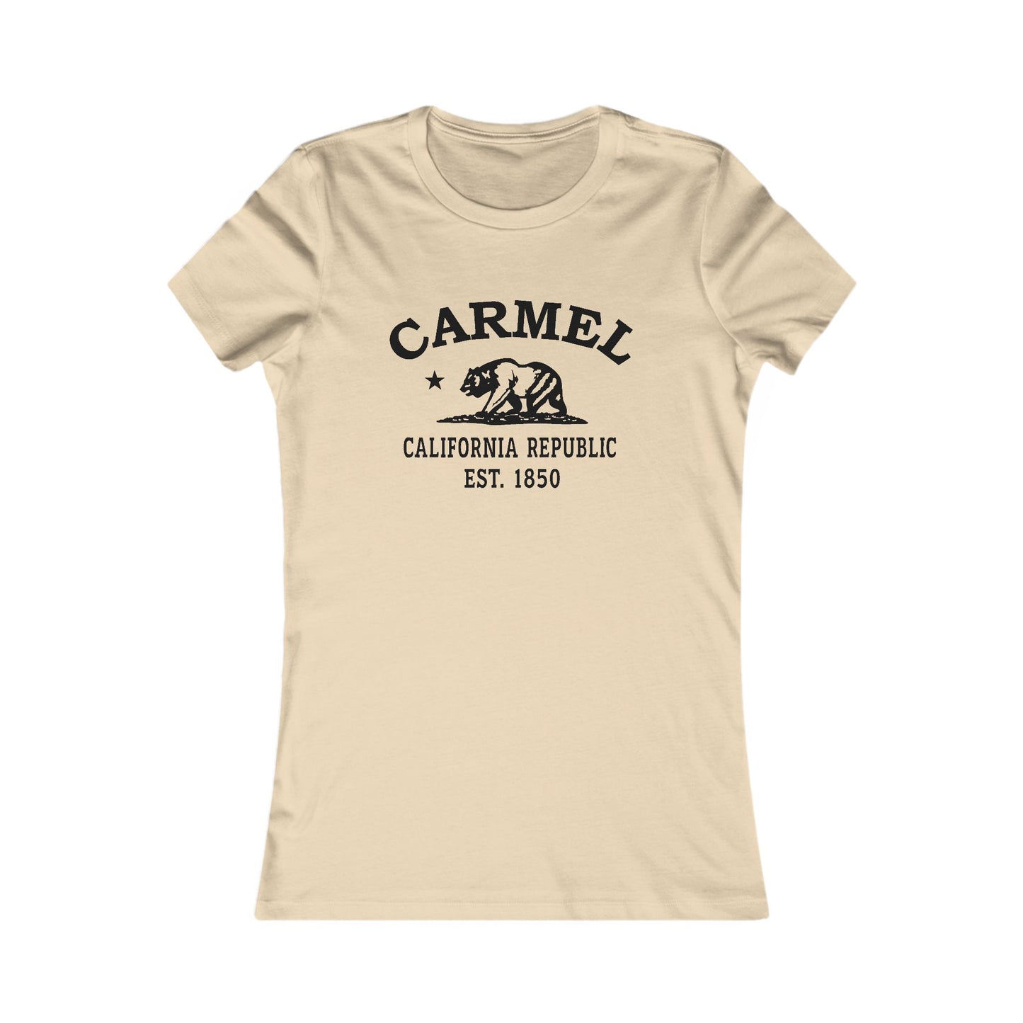 Carmel California Vintage Retro Unisex Heavy Cotton Hoodie - Black Logo
