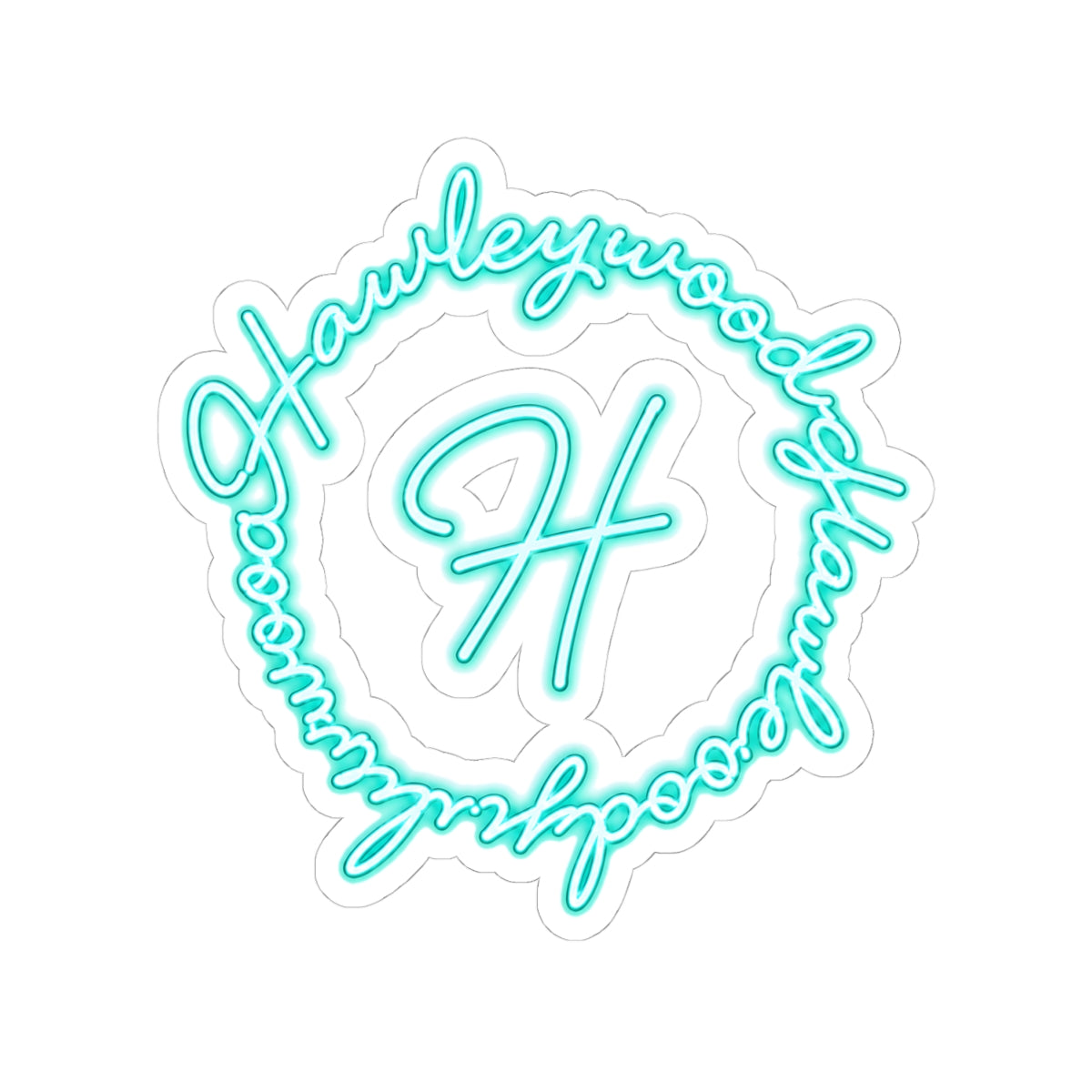 Hawleywood Vintage Retro Vinyl Sticker - Lace Logo
