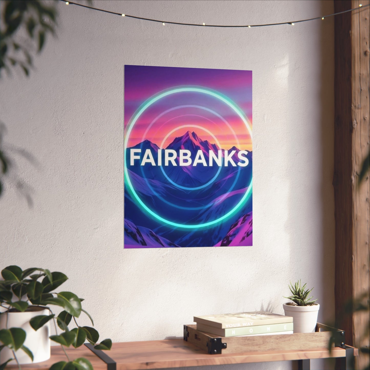 Fairbanks Alaska Vintage Retro Giclée Print Art Series Poster