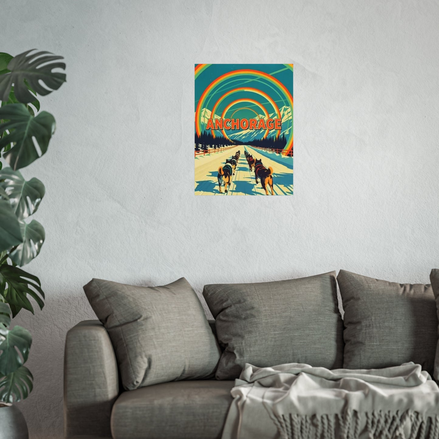 Anchorage Alaska Vintage Retro Giclée Print Art Series Poster