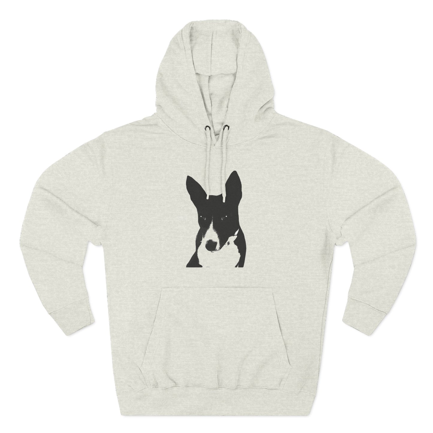 A Life Well Lived Basenji Retro Unisex Heavy Cotton Hoodie - Black Logo