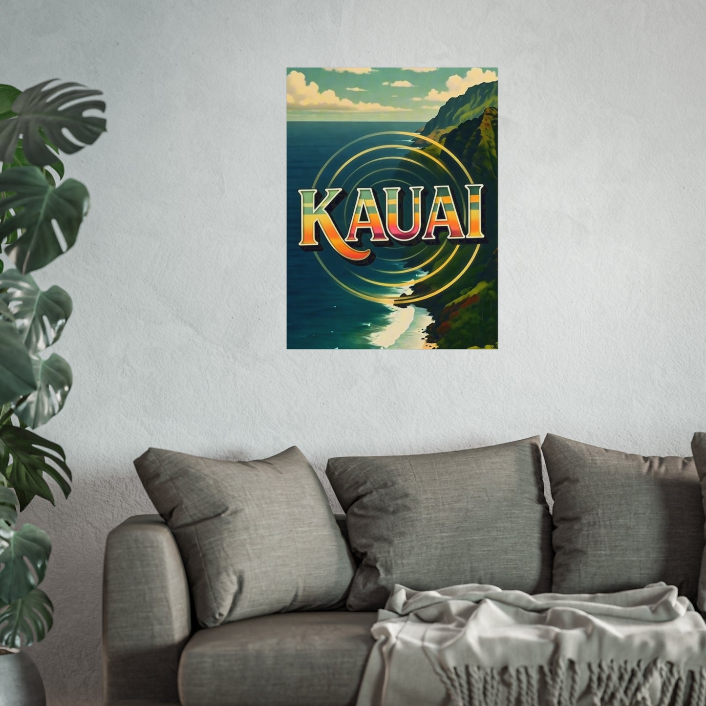 Kauai Hawaii Vintage Retro Giclée Print Art Series Poster