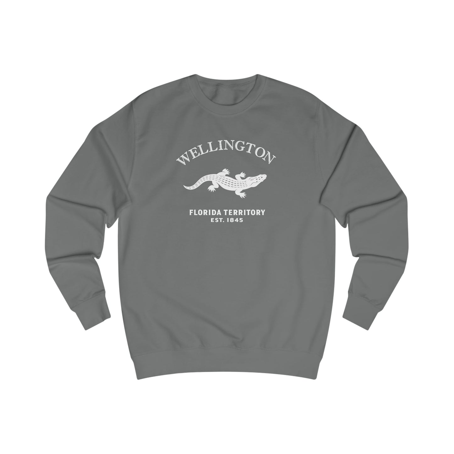 Wellington Florida Vintage Retri Crewneck Sweatshirt — White Logo