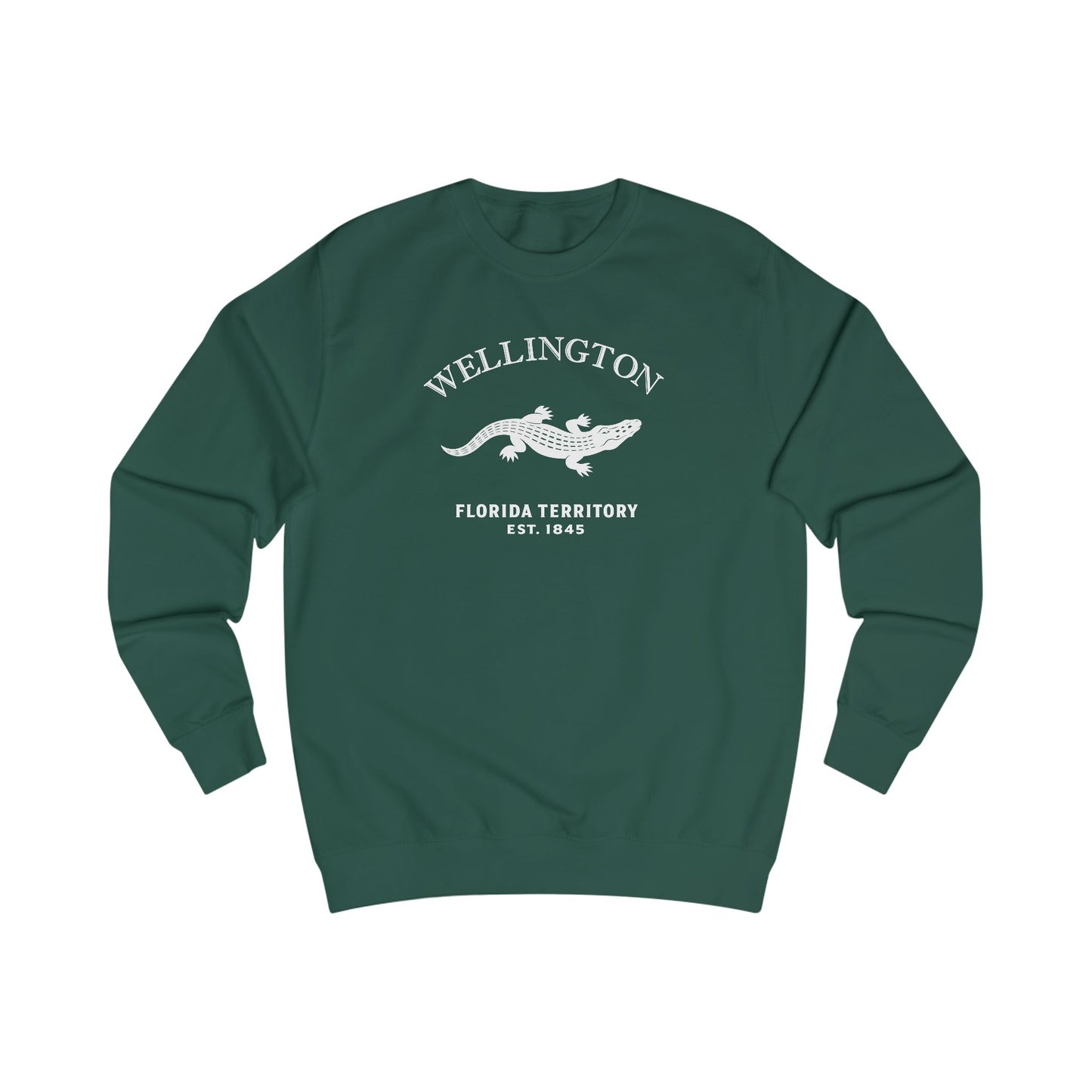 Wellington Florida Vintage Retri Crewneck Sweatshirt — White Logo