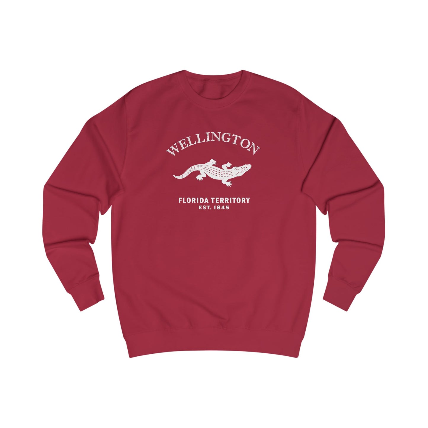 Wellington Florida Vintage Retri Crewneck Sweatshirt — White Logo