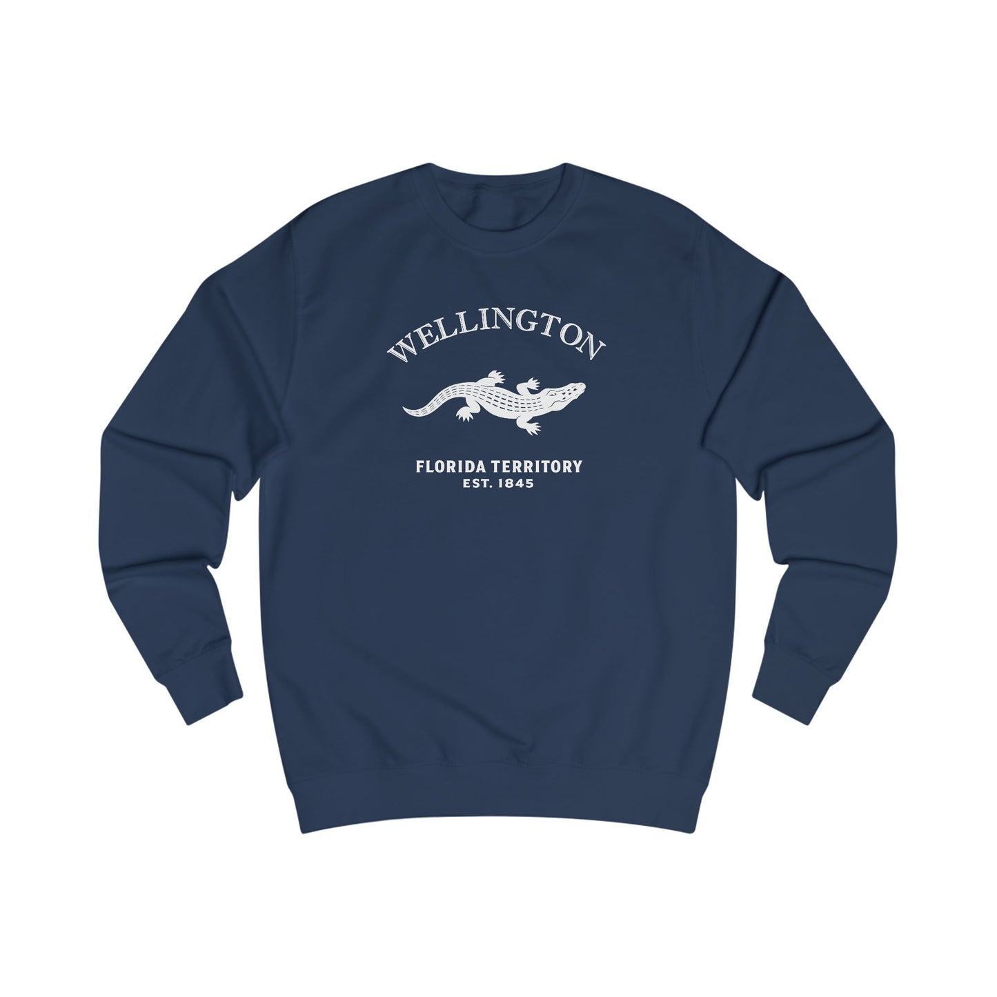 Wellington Florida Vintage Retri Crewneck Sweatshirt — White Logo