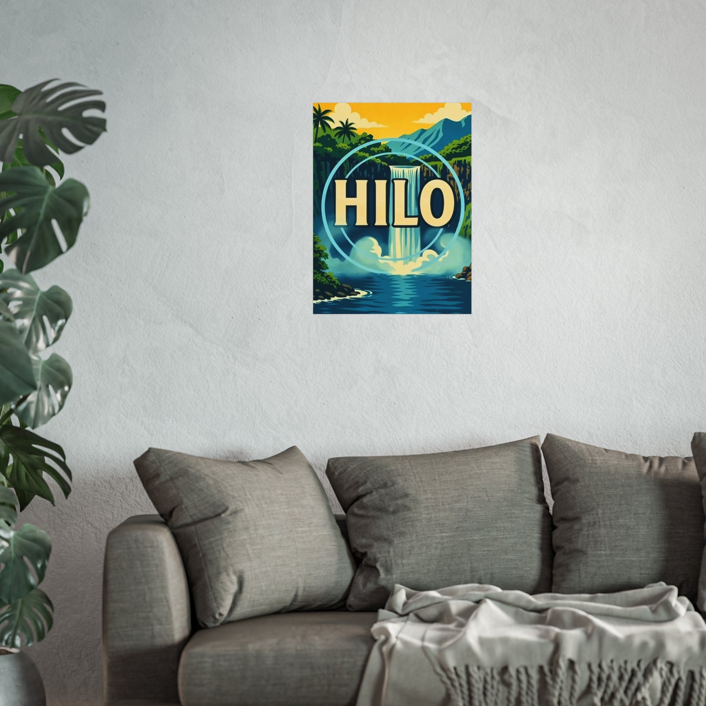 Hilo Hawaii Vintage Retro Giclée Print Art Series Poster
