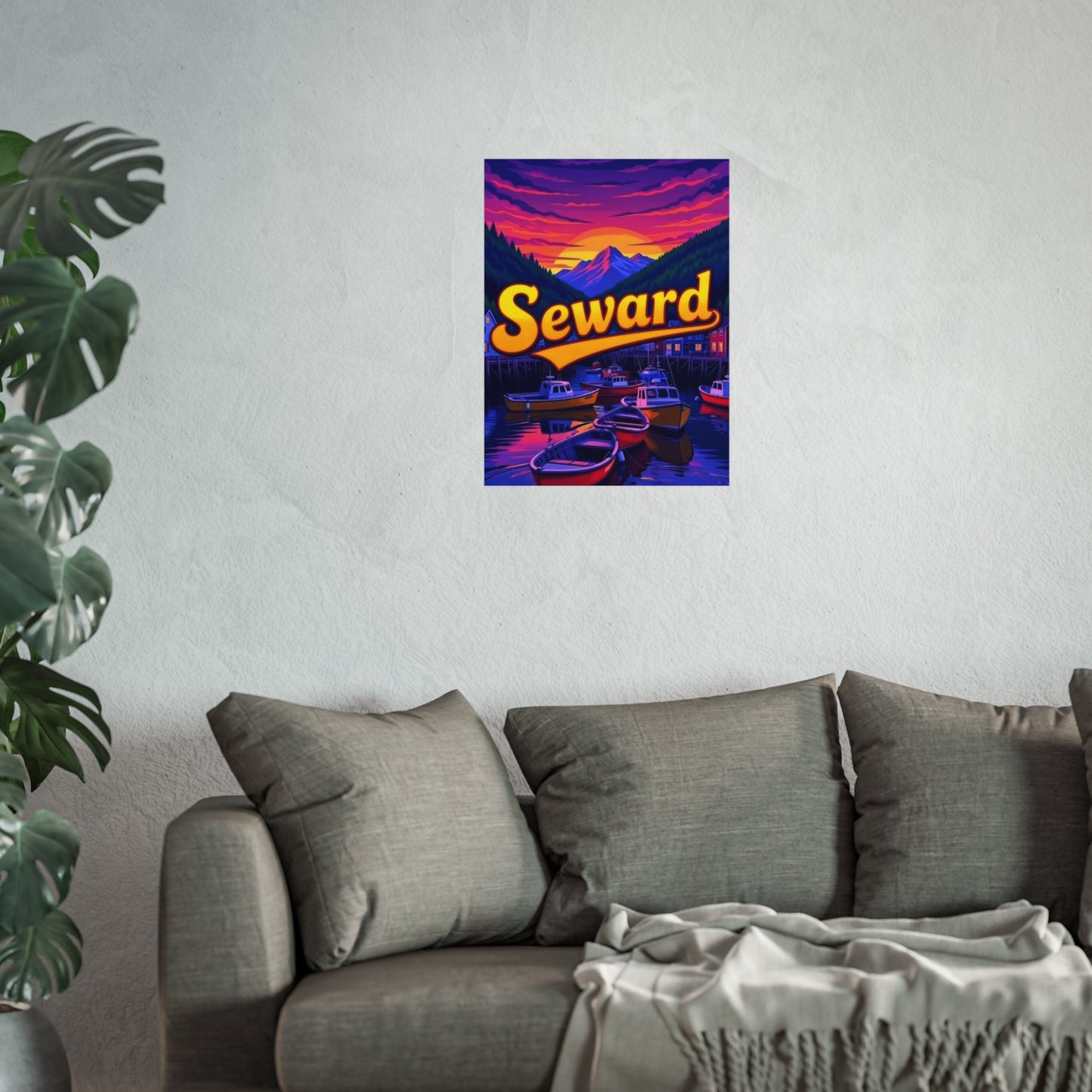 Seward Alaska Vintage Retro Giclée Print Art Series Poster