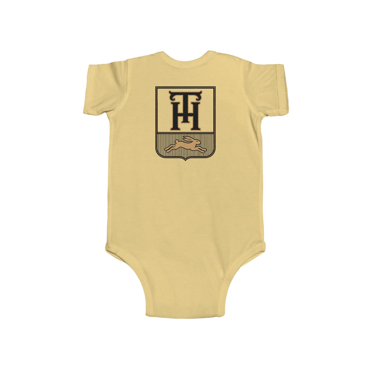 Team Haas Baby Bodysuit | Leaping Hare Seal Onesie | Haas Family Baby Shower Gift | First-Round Draft Pick