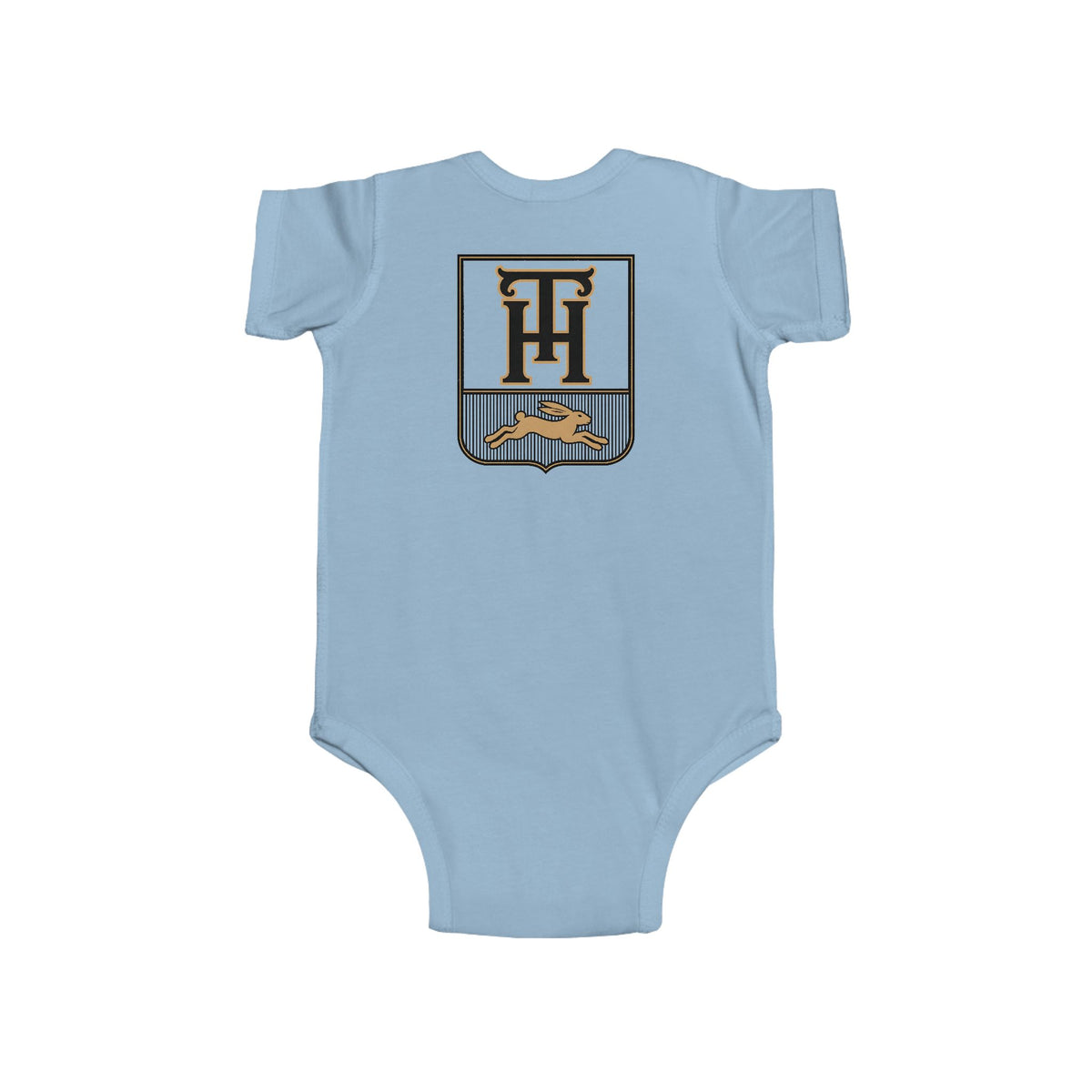 Team Haas Baby Bodysuit | Leaping Hare Seal Onesie | Haas Family Baby Shower Gift | First-Round Draft Pick
