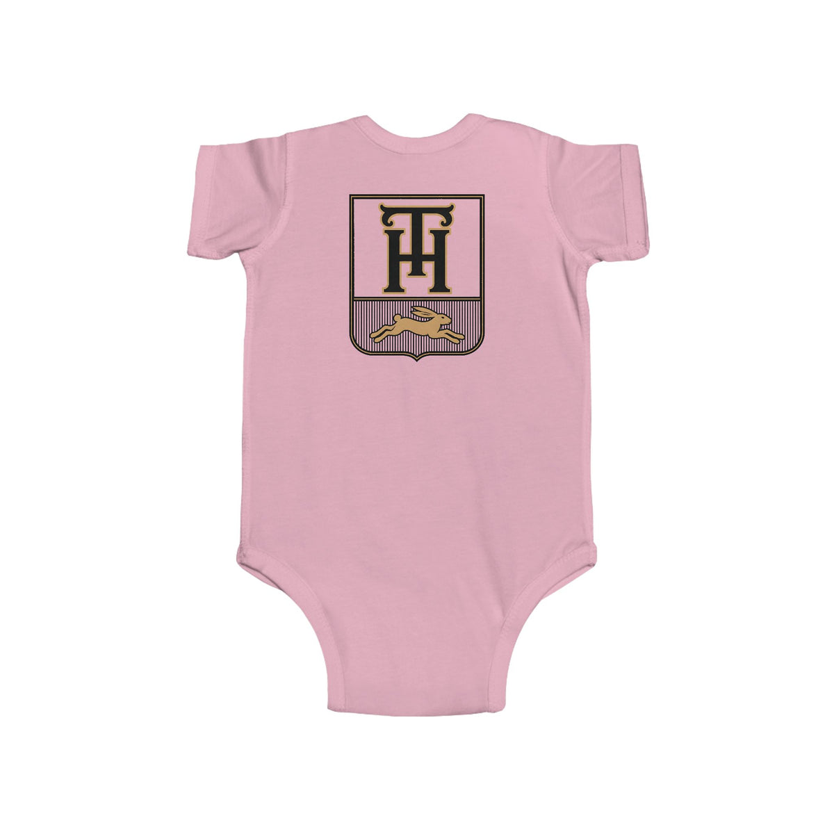 Team Haas Baby Bodysuit | Leaping Hare Seal Onesie | Haas Family Baby Shower Gift | First-Round Draft Pick