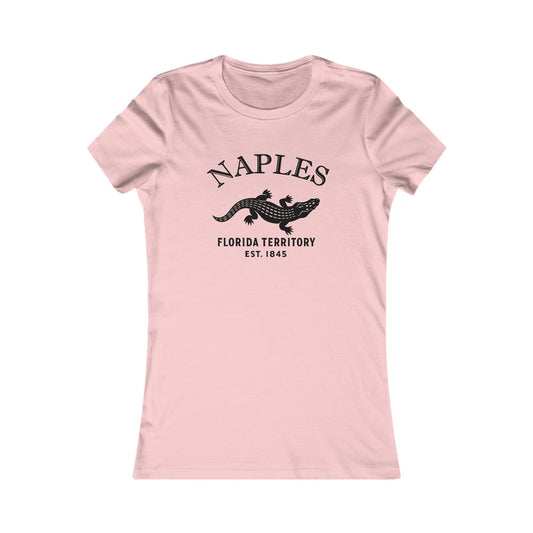 Naples Florida Vintage Retro Unisex Heavy Cotton Hoodie - Black Logo