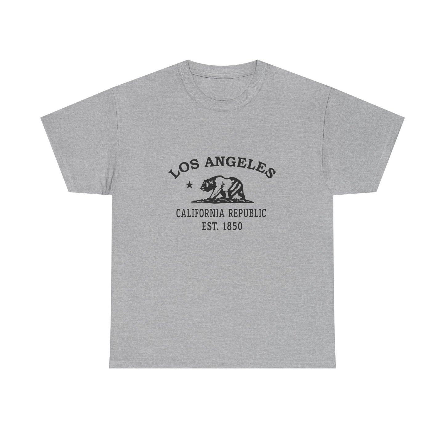 Los Angeles California Vintage Retro Unisex Heavy Cotton Tee - Black Logo