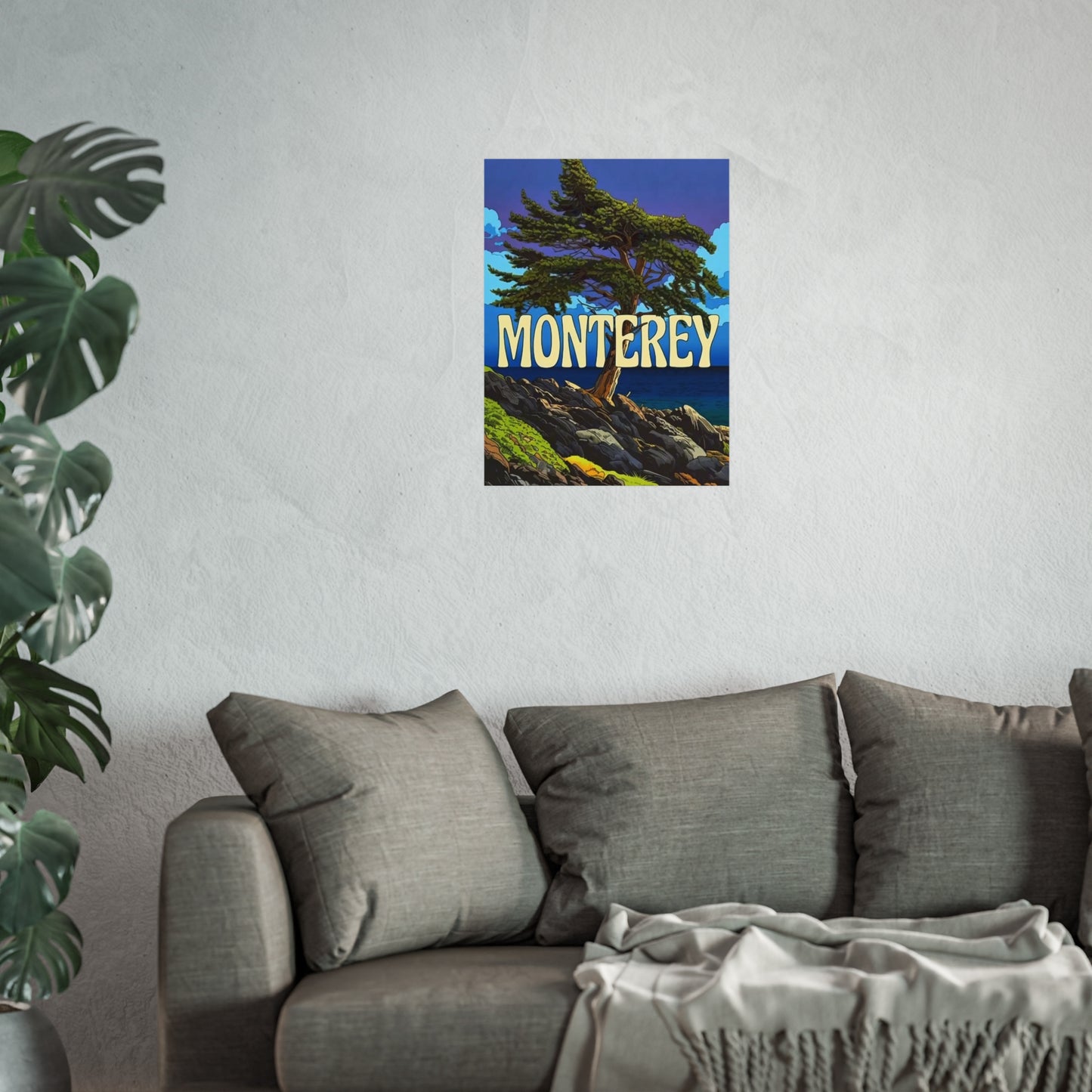 Monterey California Vintage Retro Giclée Print Art Series Poster