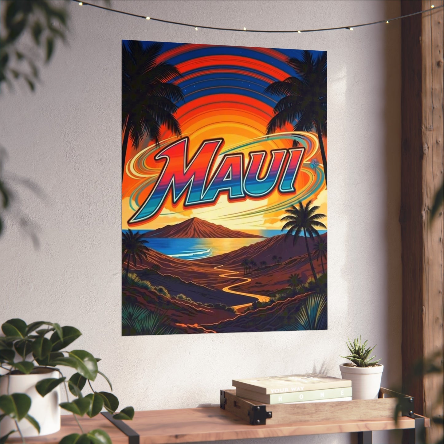 Maui Hawaii Vintage Retro Giclée Print Art Series Poster