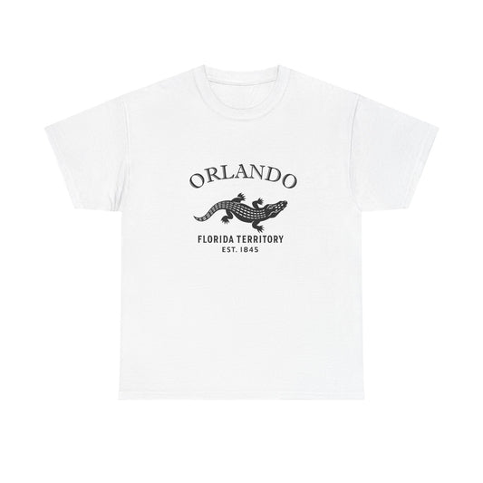 Orlando Florida Vintage Retro Unisex Heavy Cotton Tee - Black Logo