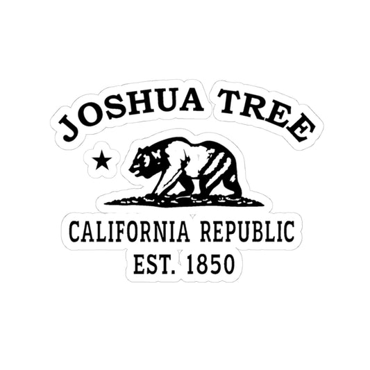Joshua Tree California Vintage Retro Vinyl Sticker - Black Logo