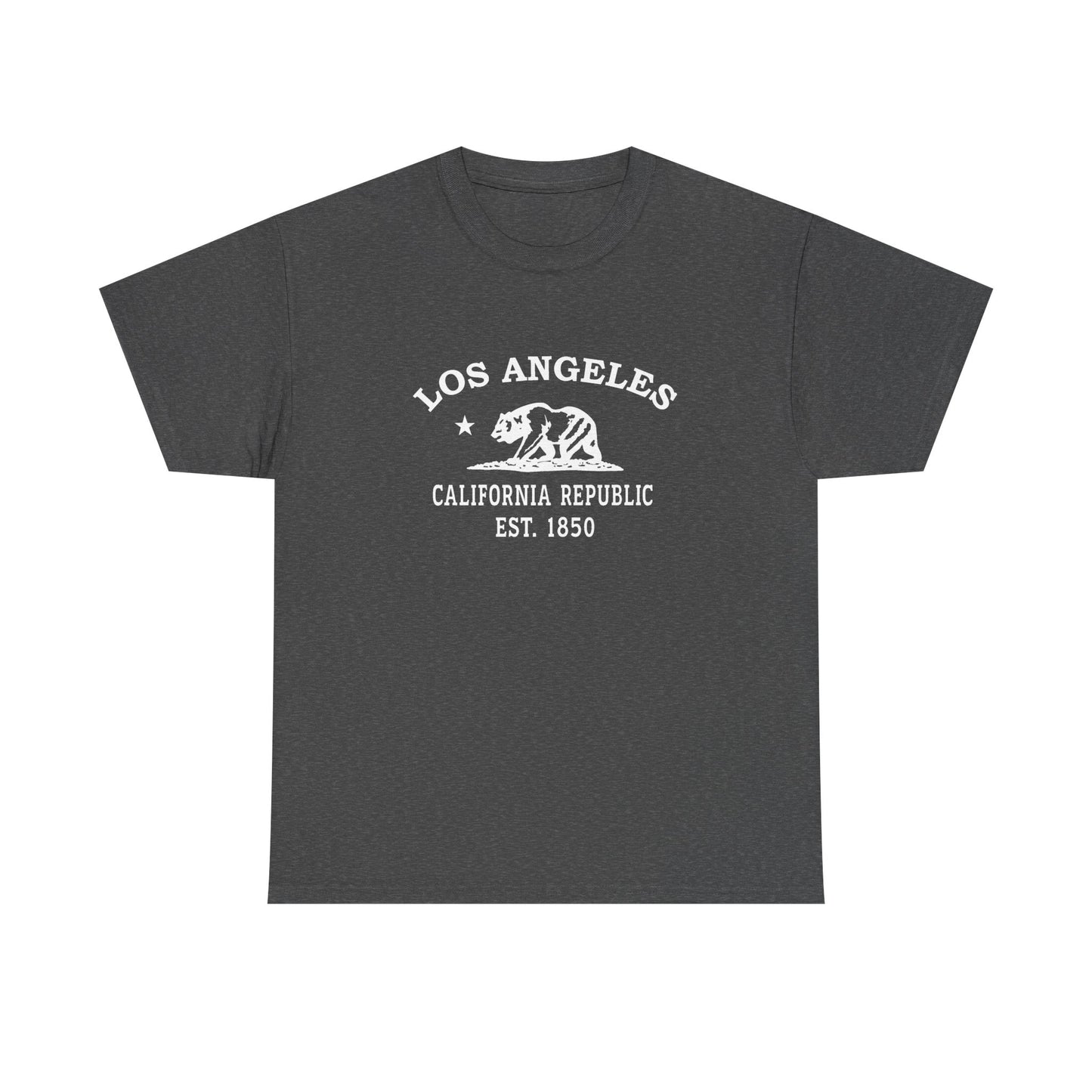 Los Angeles California Vintage Retro Unisex Heavy Cotton Tee - White Logo