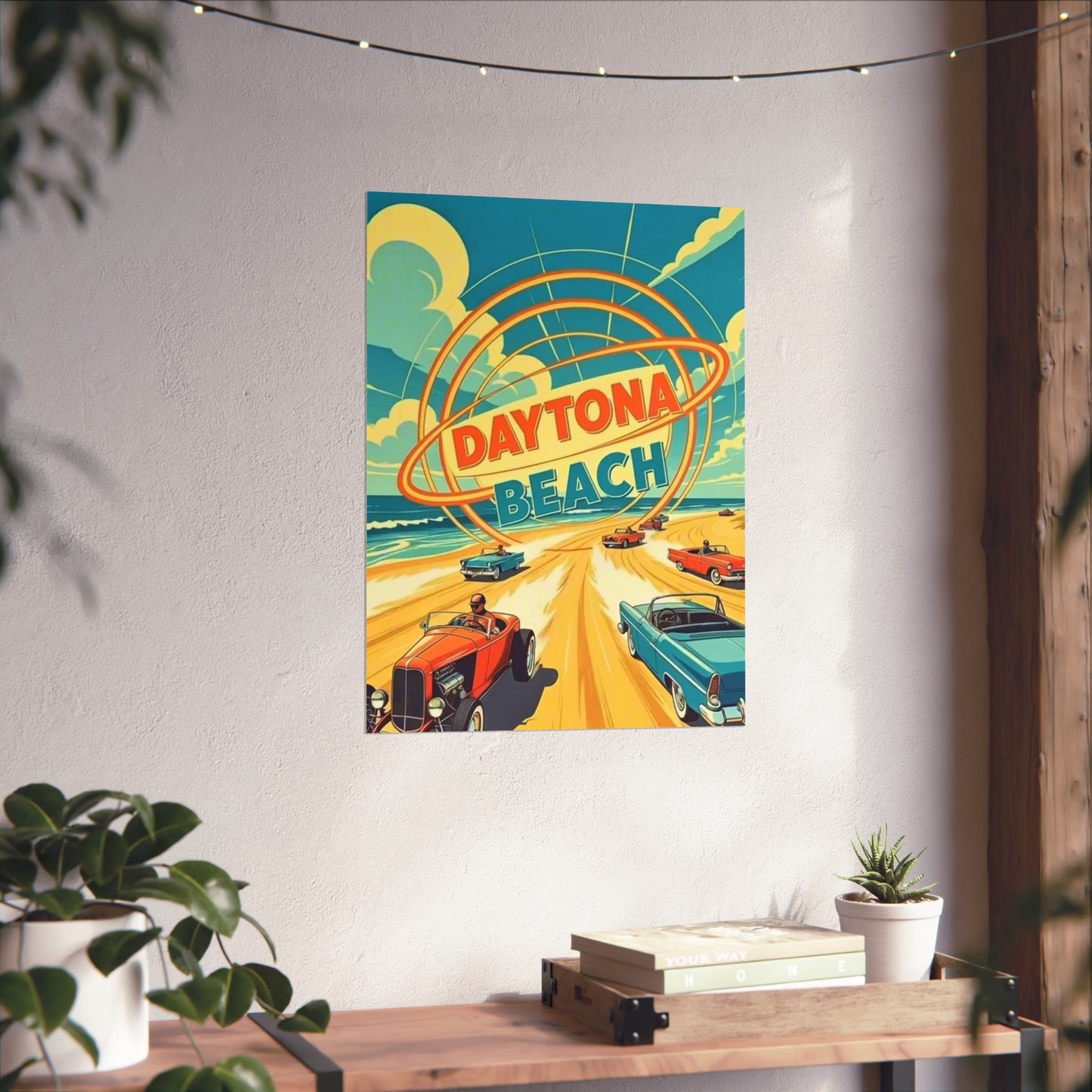 Daytona Beach Florida Vintage Retro Giclée Print Art Series Poster