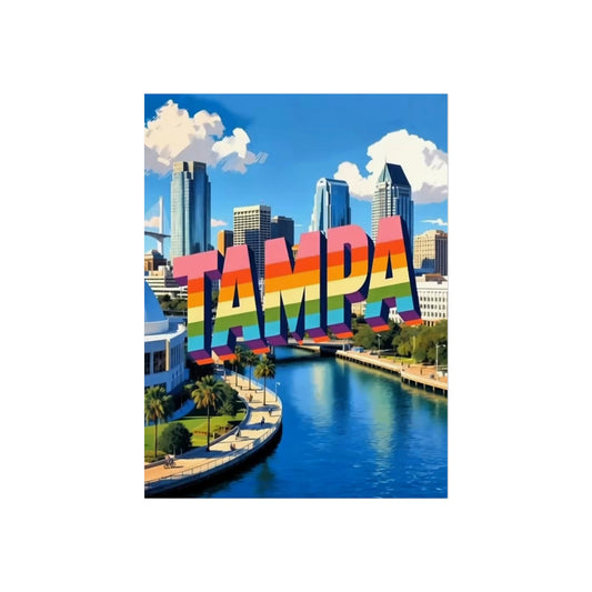 Tampa Florida Vintage Retro Giclée Print Art Series Poster