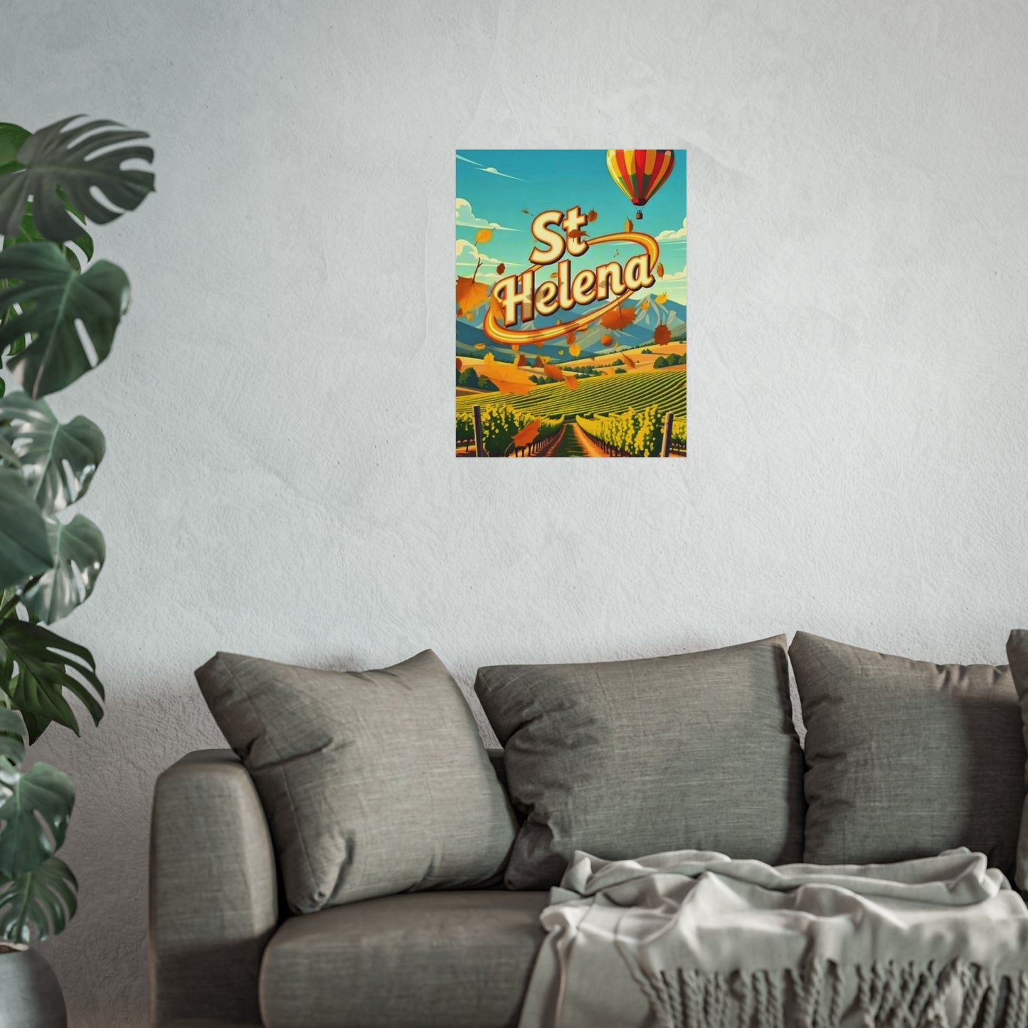 St Helena California Vintage Retro Giclée Print Art Series Poster