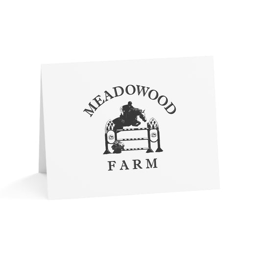 Meadowood Farm Vintage Retro Thank You Card Set - Black Logo