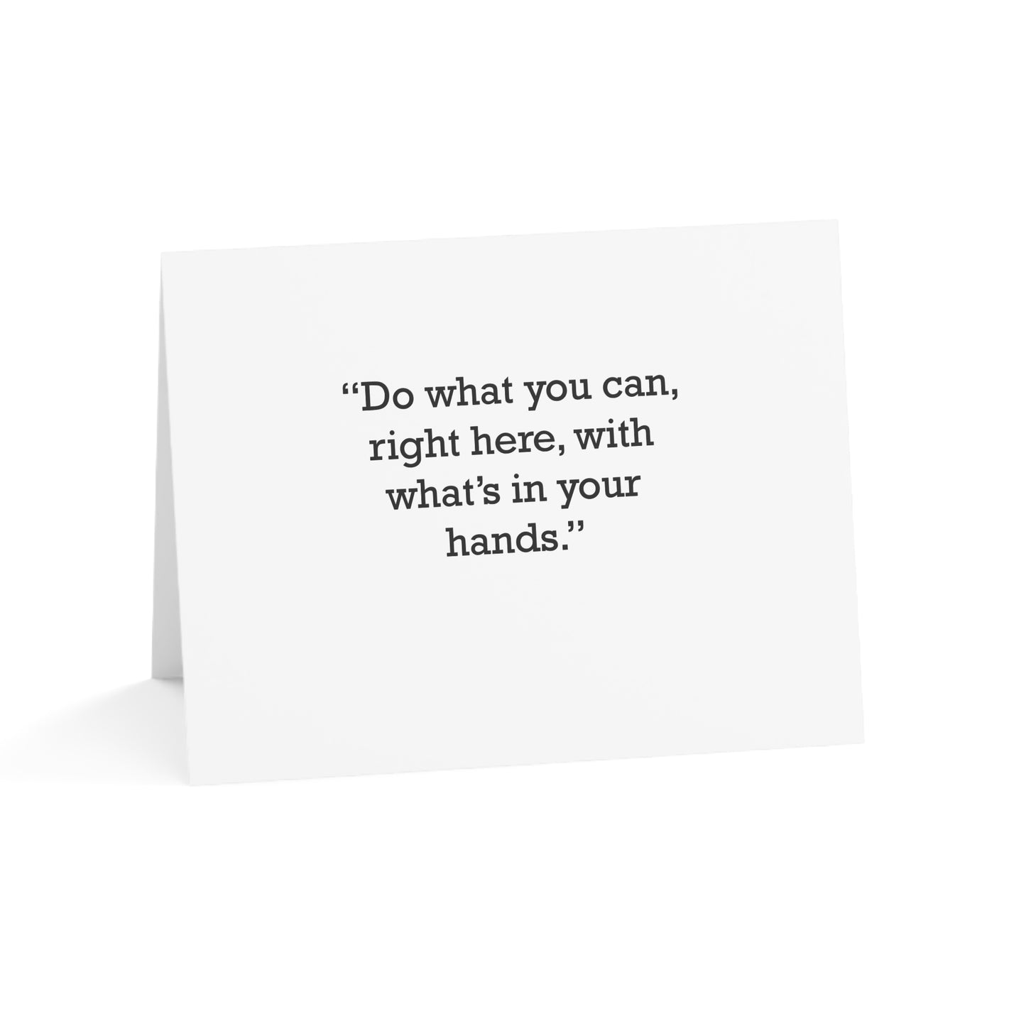 Quote 33 Do What You Vintage Retro Thank You Card Set - Black Logo